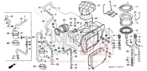 FILTRE A AIR NX6502L de 1990